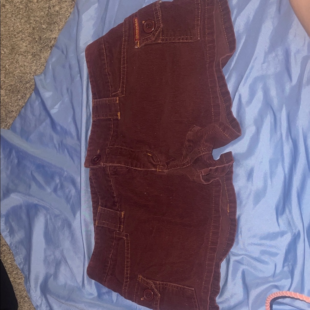 Roxy Women's Corduroy Jean Shorts - Burgundy